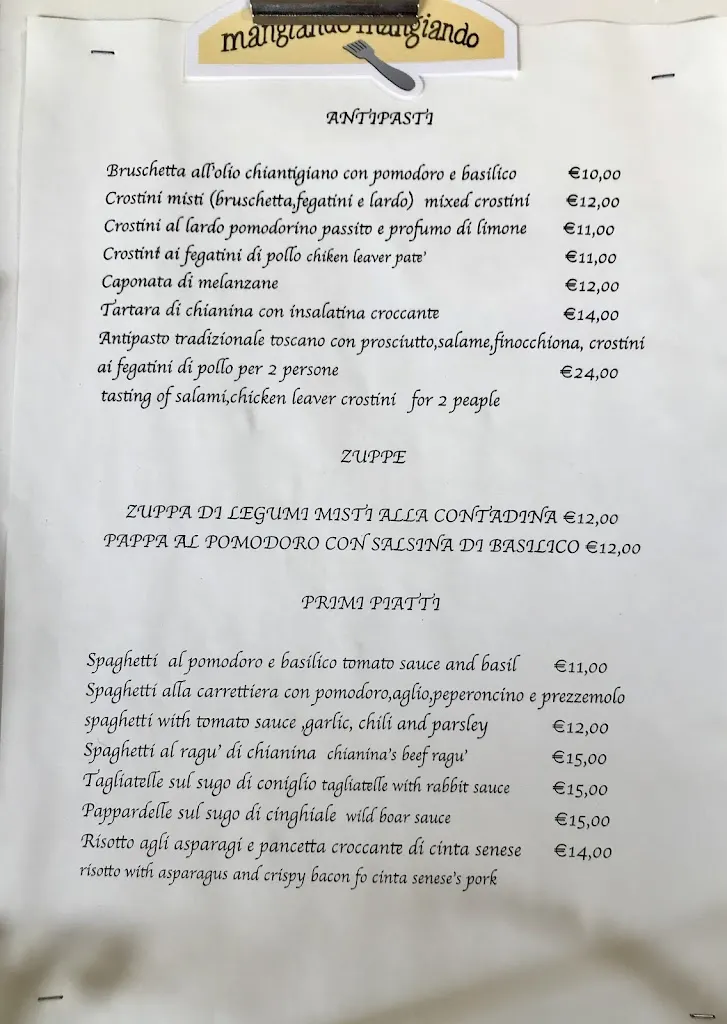Menu_Osteria Mangiando Mangiando_Greve in Chianti_image_1