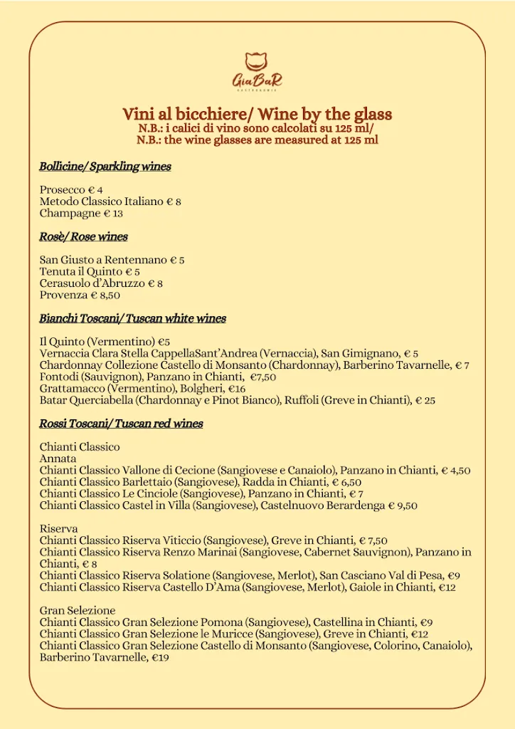 Menu_Gastronomia GiaBaR_Greve in Chianti_image_1
