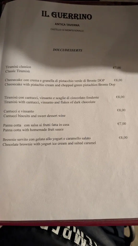 Menu_Antica trattoria Il Guerrino_Greve in Chianti_image_4