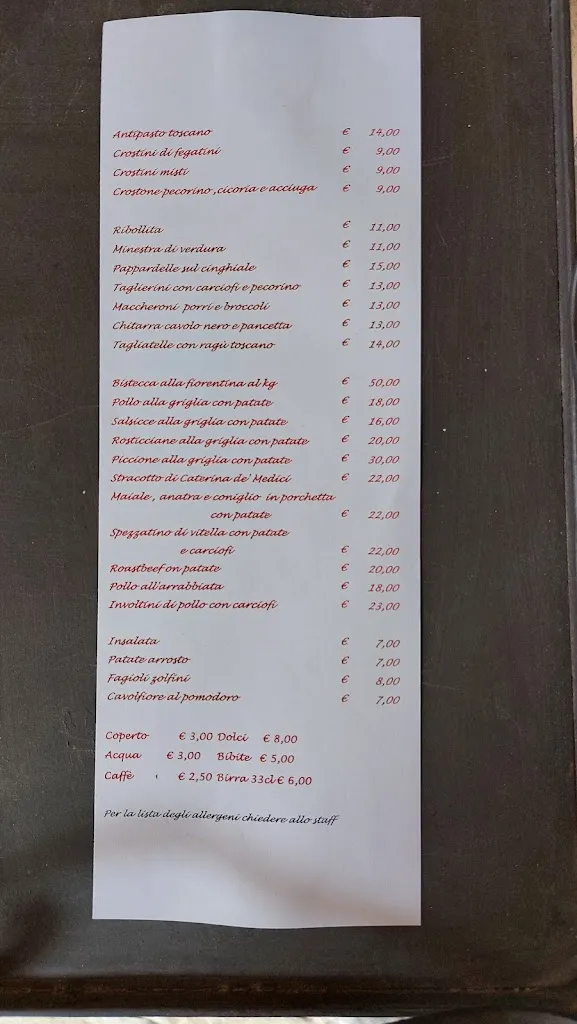 Menu_Albergo Ristorante Giovanni da Verrazzano_Greve in Chianti_image_1