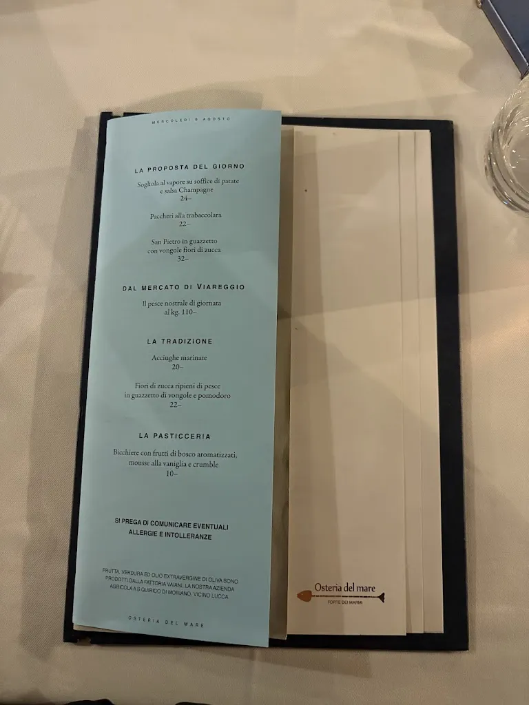 Menu_Osteria Del Mare_Forte dei Marmi_immagine_1