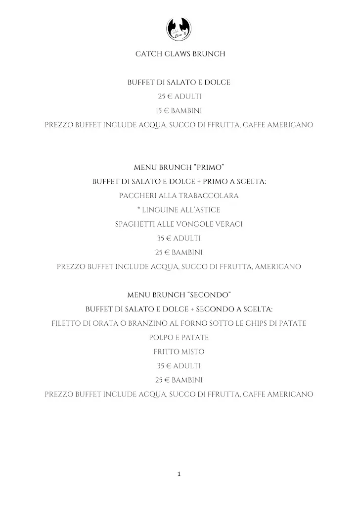 Menu_Catch Claw's_Forte dei Marmi_image_2