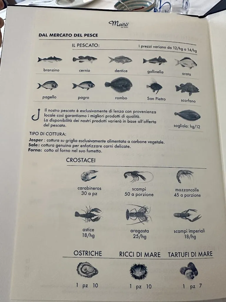 Menu_Maitó dal 1960_Forte dei Marmi_image_1