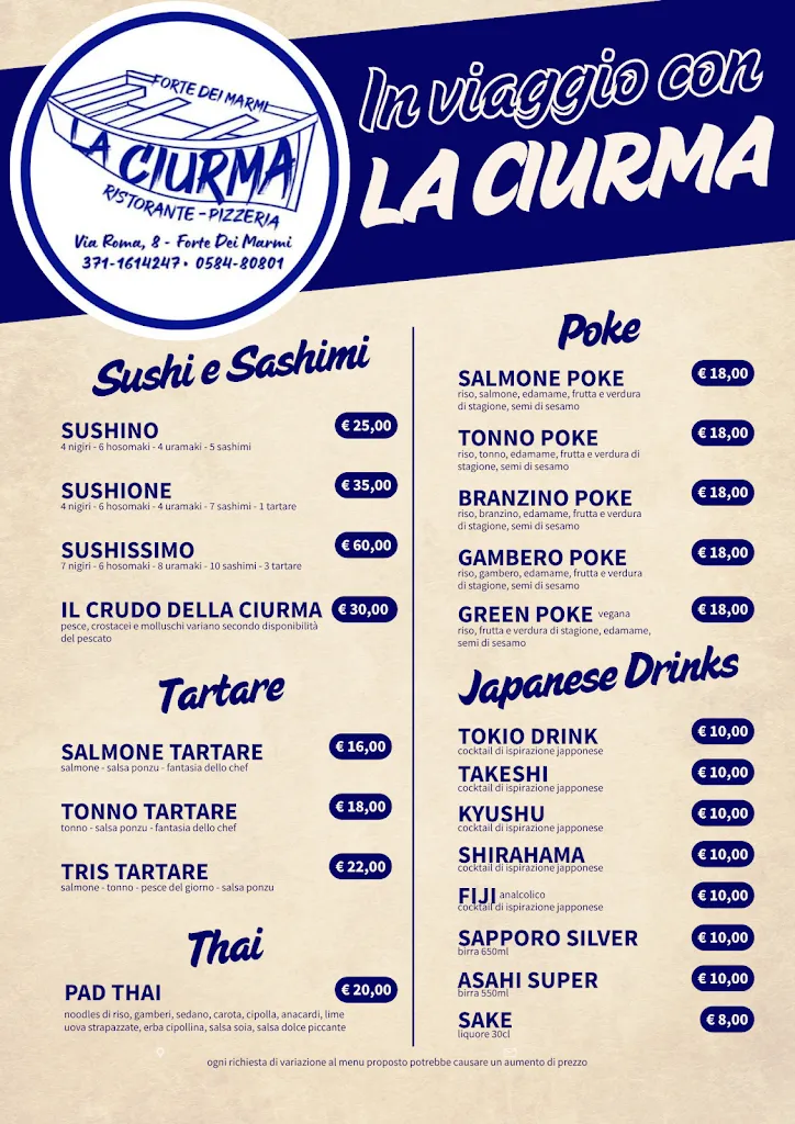 Menu_La Ciurma_Forte dei Marmi_image_1