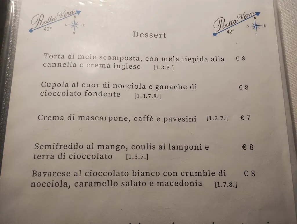 Menu_Rotta vera 42°_Follonica_imagen_2