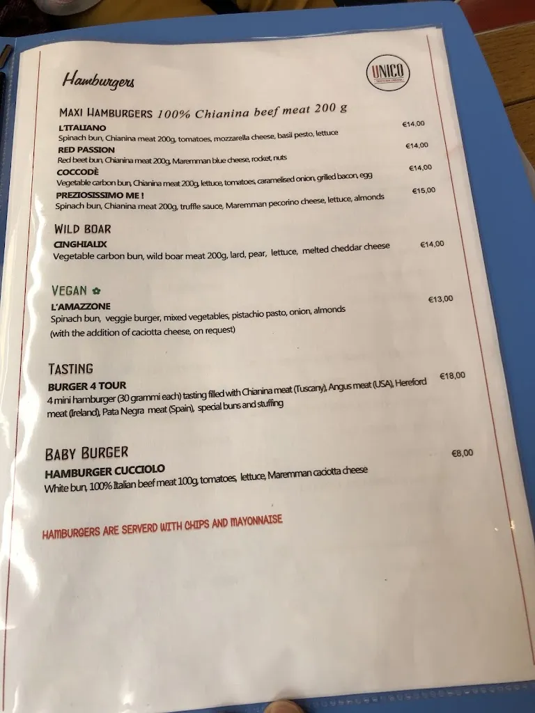 Menu_UNICO - Trattoria urbana_Follonica_image_4