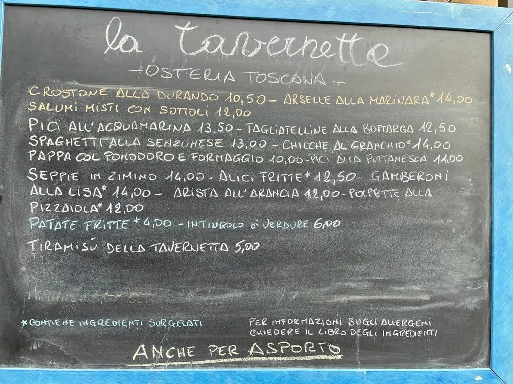 Menu_La Tavernetta - Osteria Toscana_Follonica_image_4