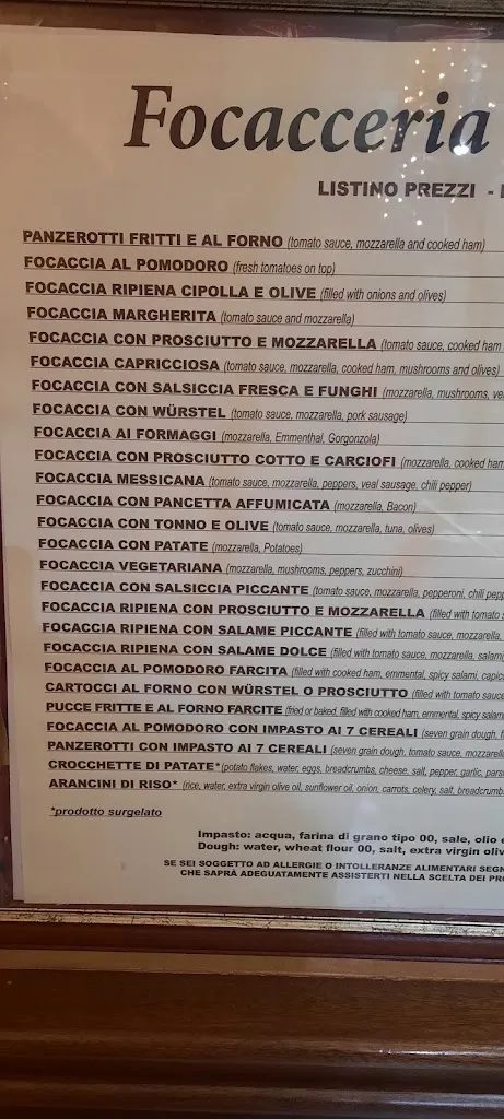 Menu_Focacceria Da Paolo_Massafra_image_1