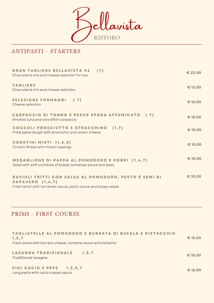 Menu_Ristoro Bella Vista_Impruneta_image_1