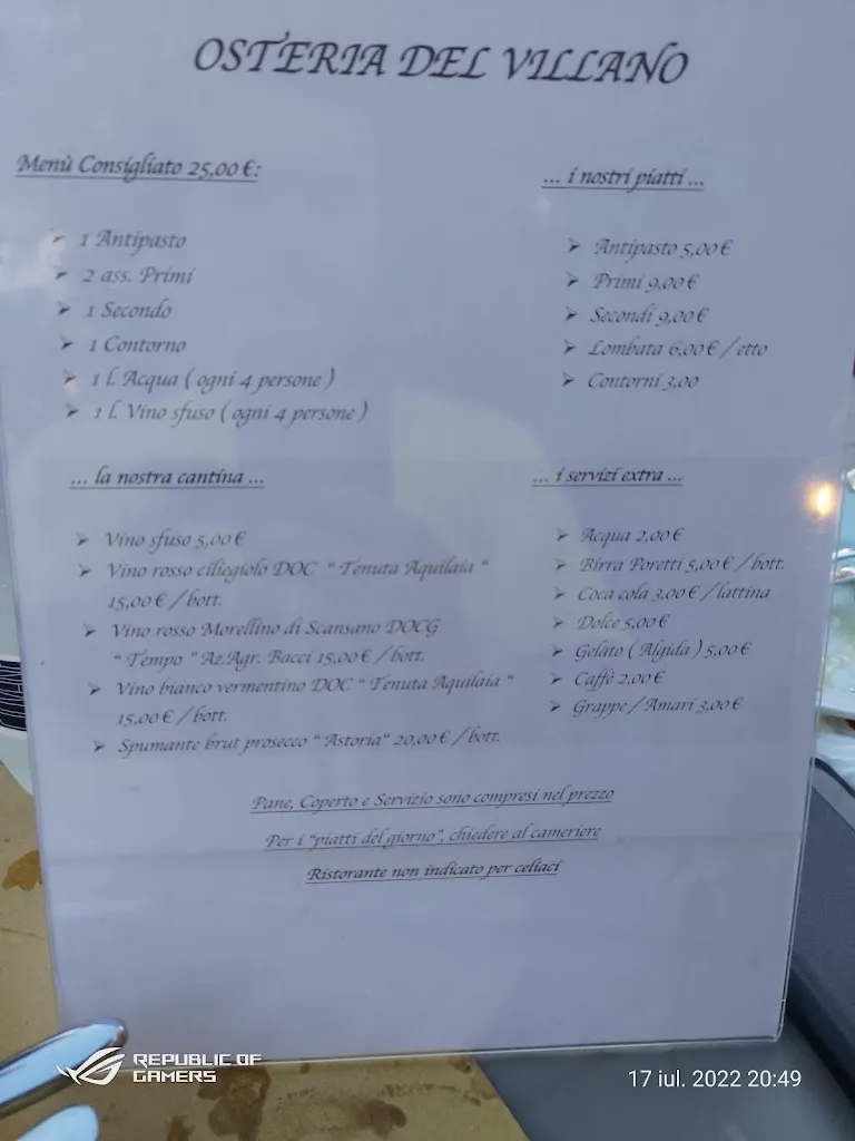 Menu_Osteria Del Villano_Istia D'Ombrone-Le Stiacciole_image_1