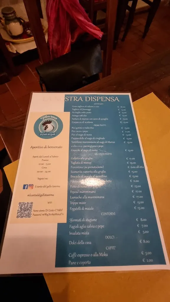 Menu_Il Canto del Gallo_Grosseto_image_2