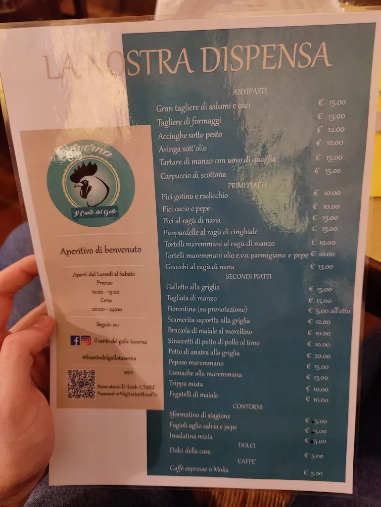 Menu_Il Canto del Gallo_Grosseto_image_4