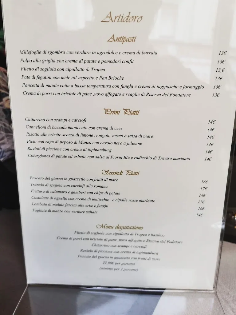 Menu_Artidoro Restaurant_Grosseto_image_2