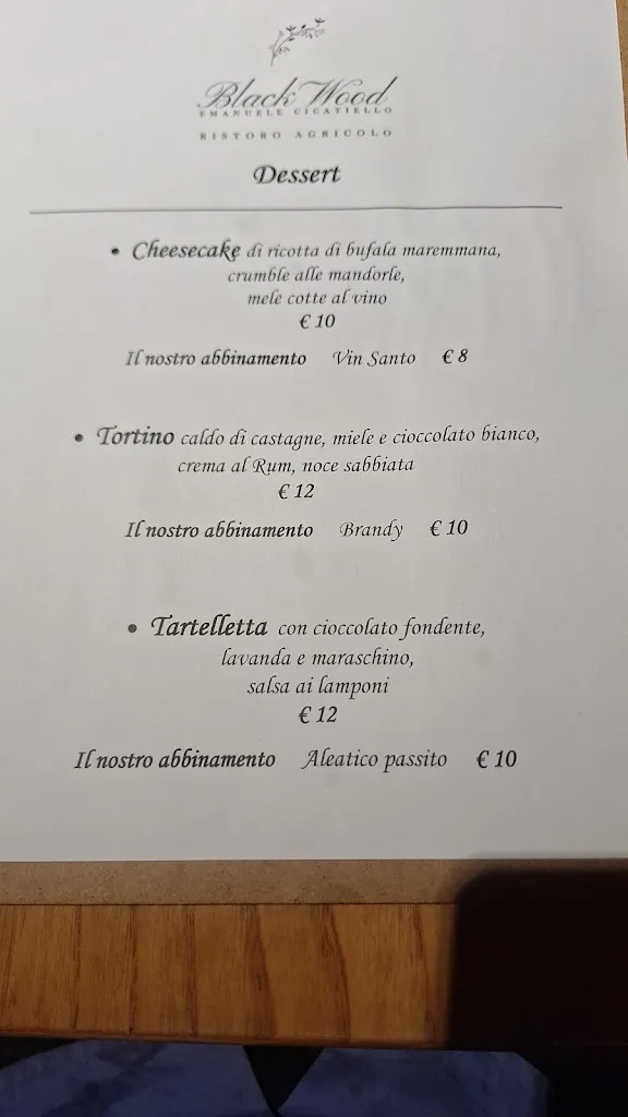 Menu_Black Wood Ristoro Agricolo Grosseto_Grosseto_image_1