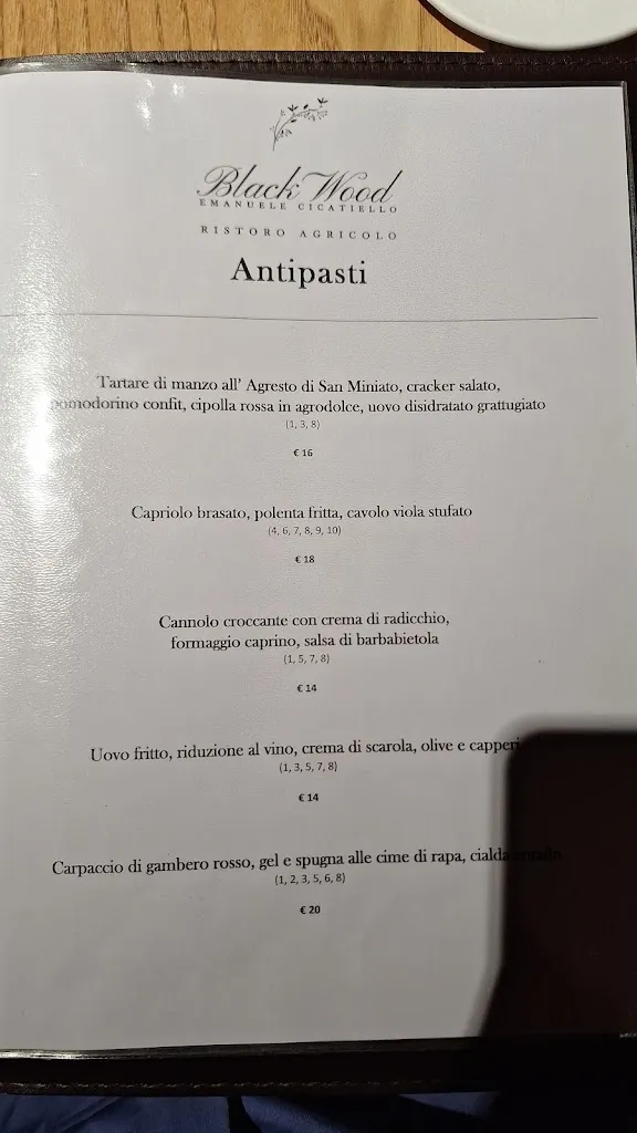 Menu_Black Wood Ristoro Agricolo Grosseto_Grosseto_image_2