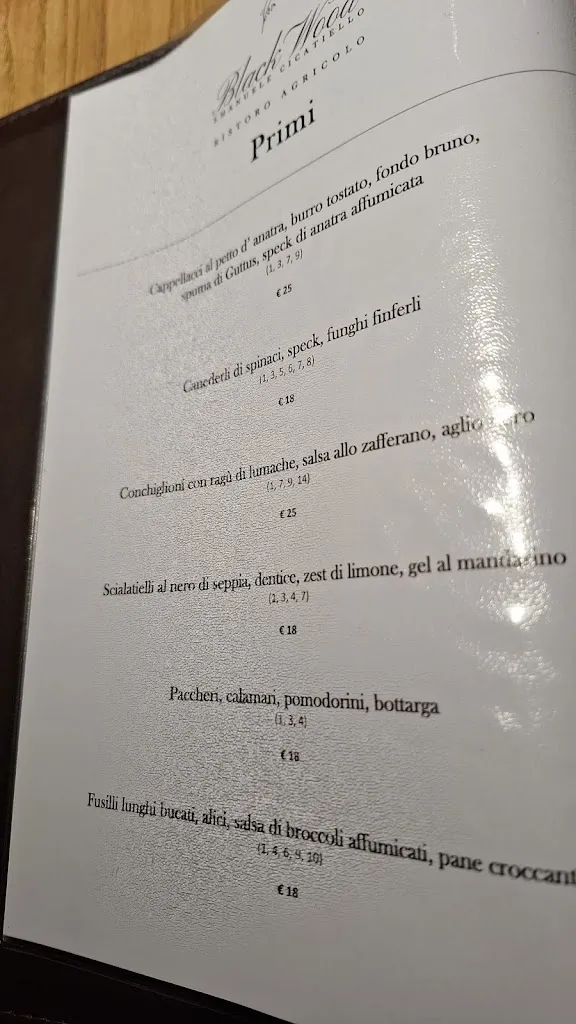 Menu_Black Wood Ristoro Agricolo Grosseto_Grosseto_image_4