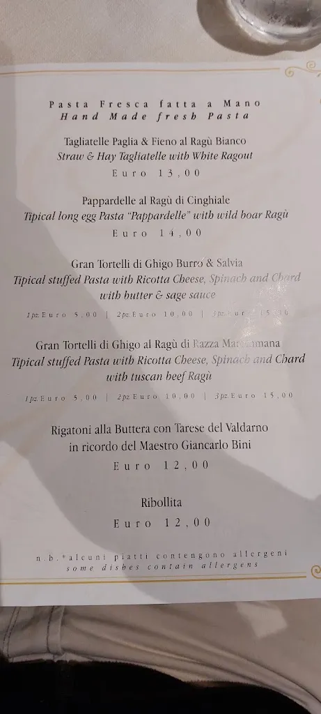 Menu_Osteria Ghigo. Ristorante Tipico di Maremma_Grosseto_image_2