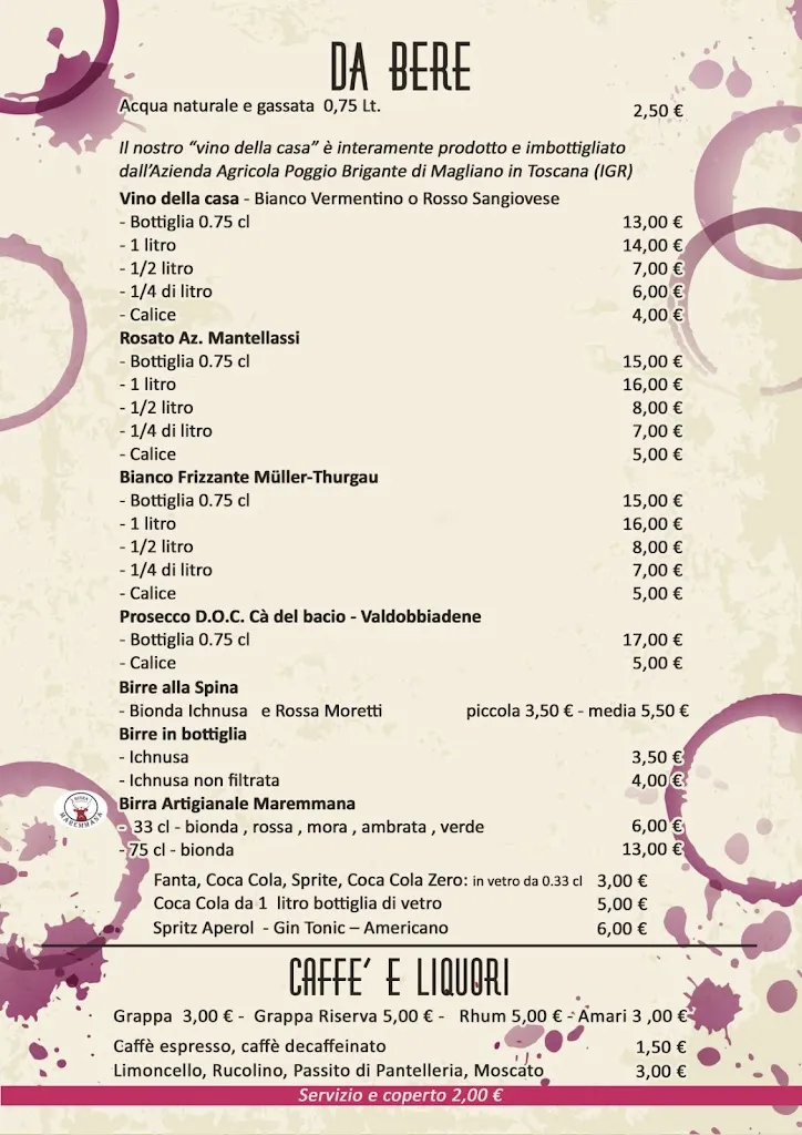 Menu_Vineria Da Romolo_Grosseto_image_1
