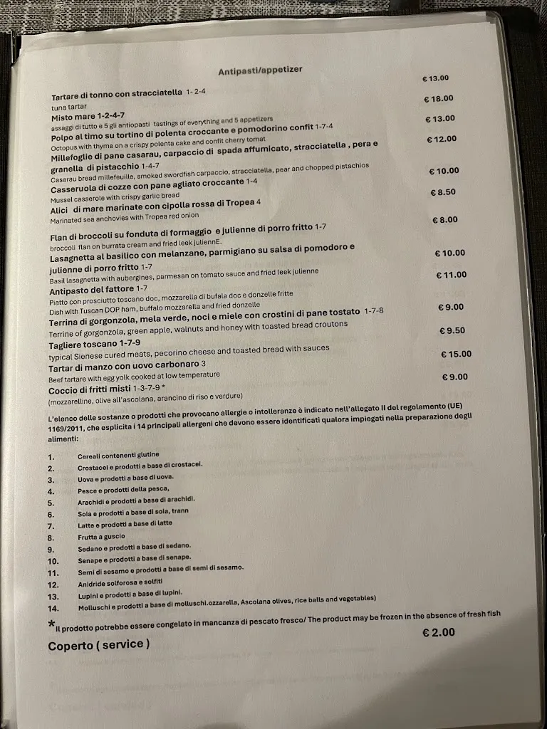 Menu_La Galera - Ristorante Monteroni D'Arbia, Siena_Isola D'Arbia_immagine_1