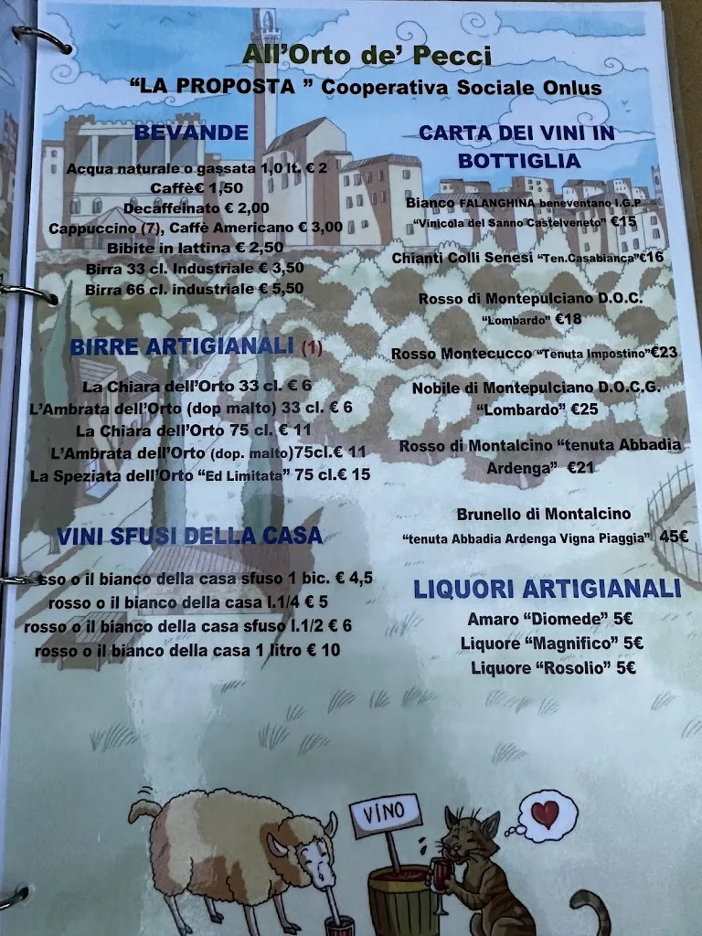 Menu_Ristorante/pizzeria All'Orto de' Pecci_Isola D'Arbia_image_1