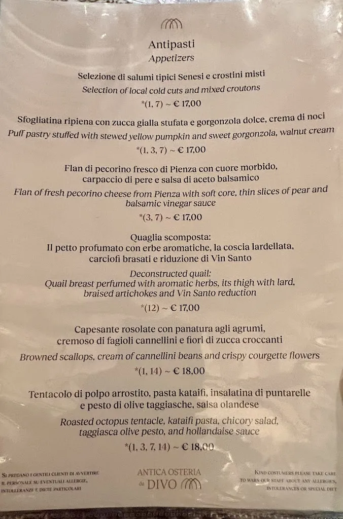 Menu_Osteria da Divo_Isola D'Arbia_image_4