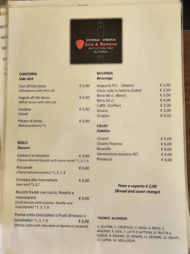 Menu_Sira e Remino - L'Osteria a Siena_Isola D'Arbia_image_3