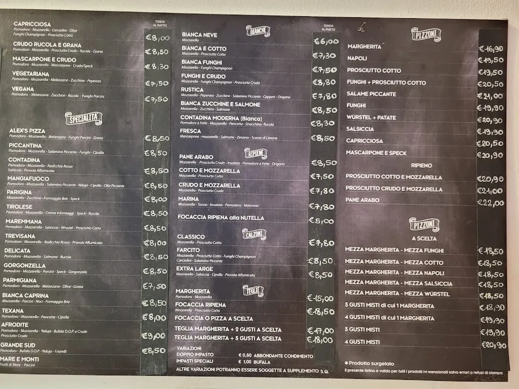 Menu_Alex'S Pizza_Larciano_image_2