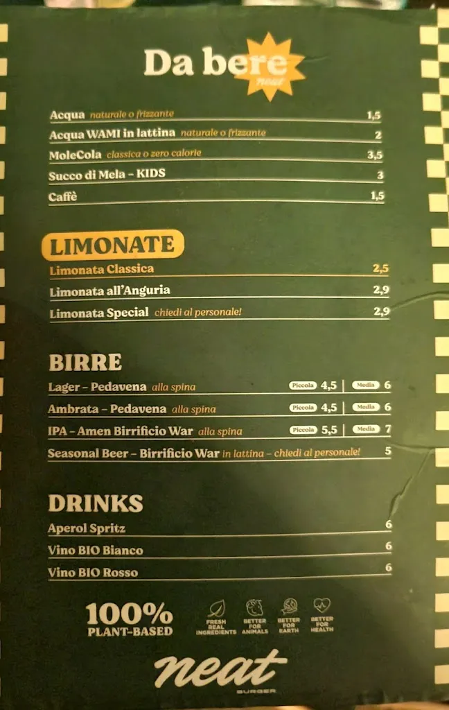 Menu_Neat Burger Milano | Porta Venezia_Lazzeretto_image_4