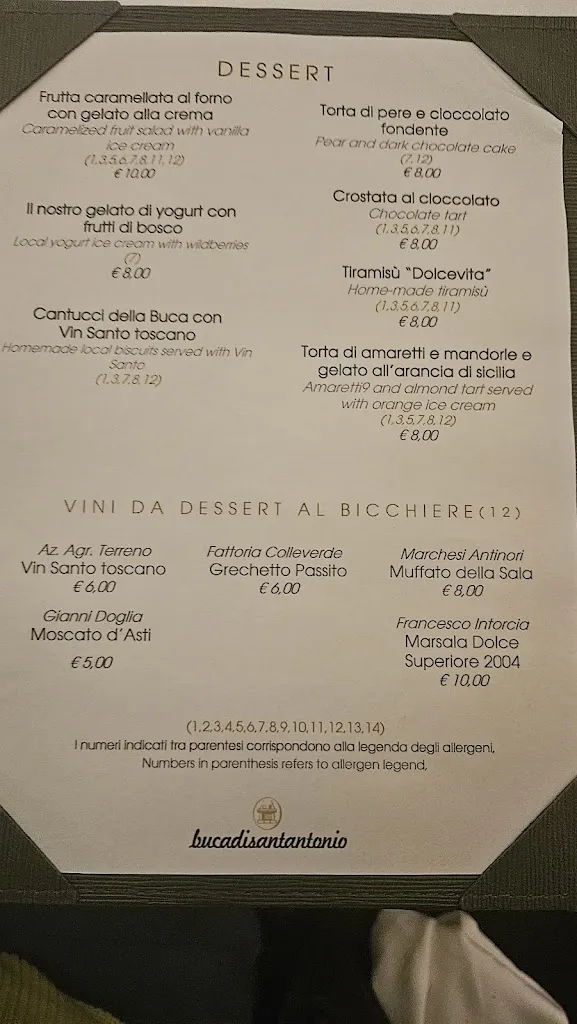 Menü_Buca di Sant'Antonio_Lucca_Bild_1