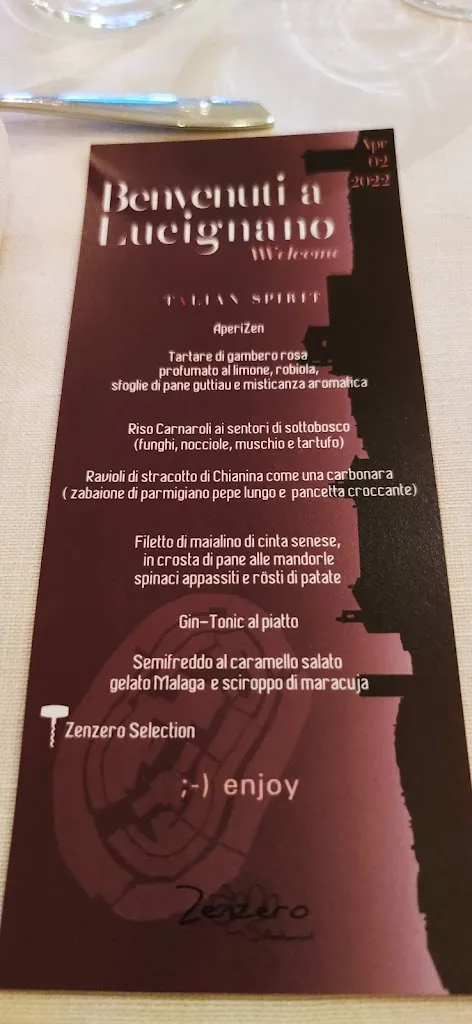 Menu_Zenzero Restaurant_Lucignano_image_1