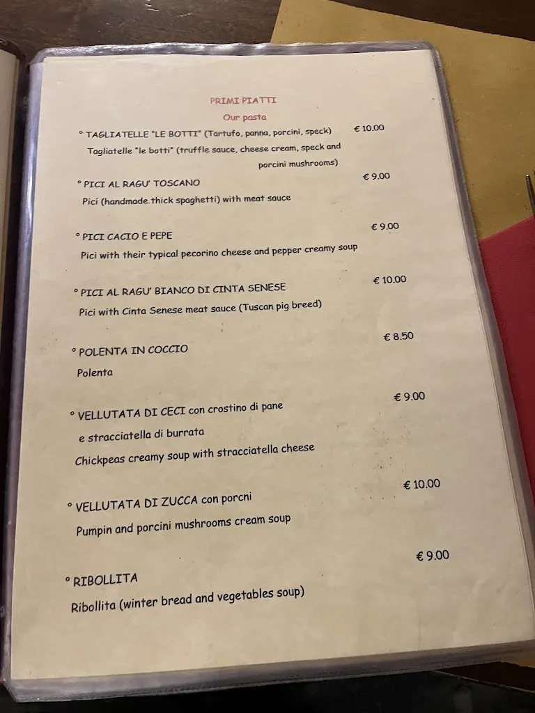 Menu_Osteria Le Botti_Lucignano_image_3