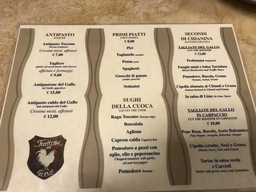 Menu_Trattoria Del Gallo Di Noli Davide_Lucignano_image_4