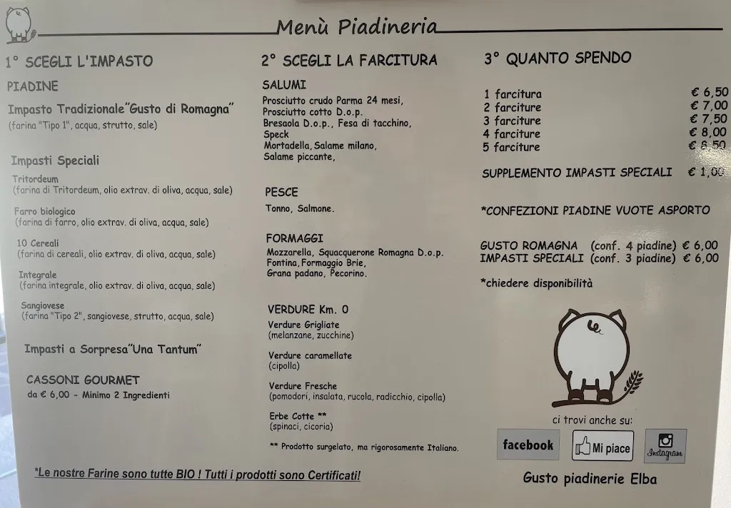Menu_Gusto Piadinerie Elba_Marciana Marina_immagine_2