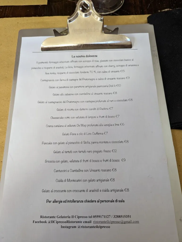 Menu_Ristorante il Cipresso_Loro Ciuffenna_image_3