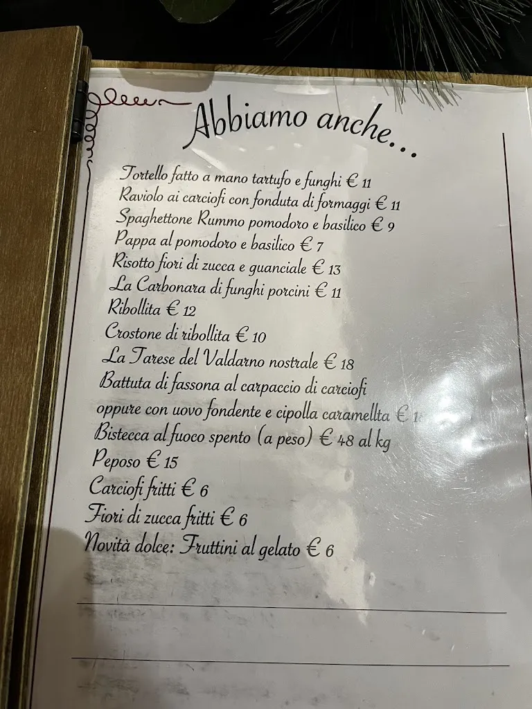 Menu_Ristorante Macelleria Giaccherini da Maria_Loro Ciuffenna_immagine_4
