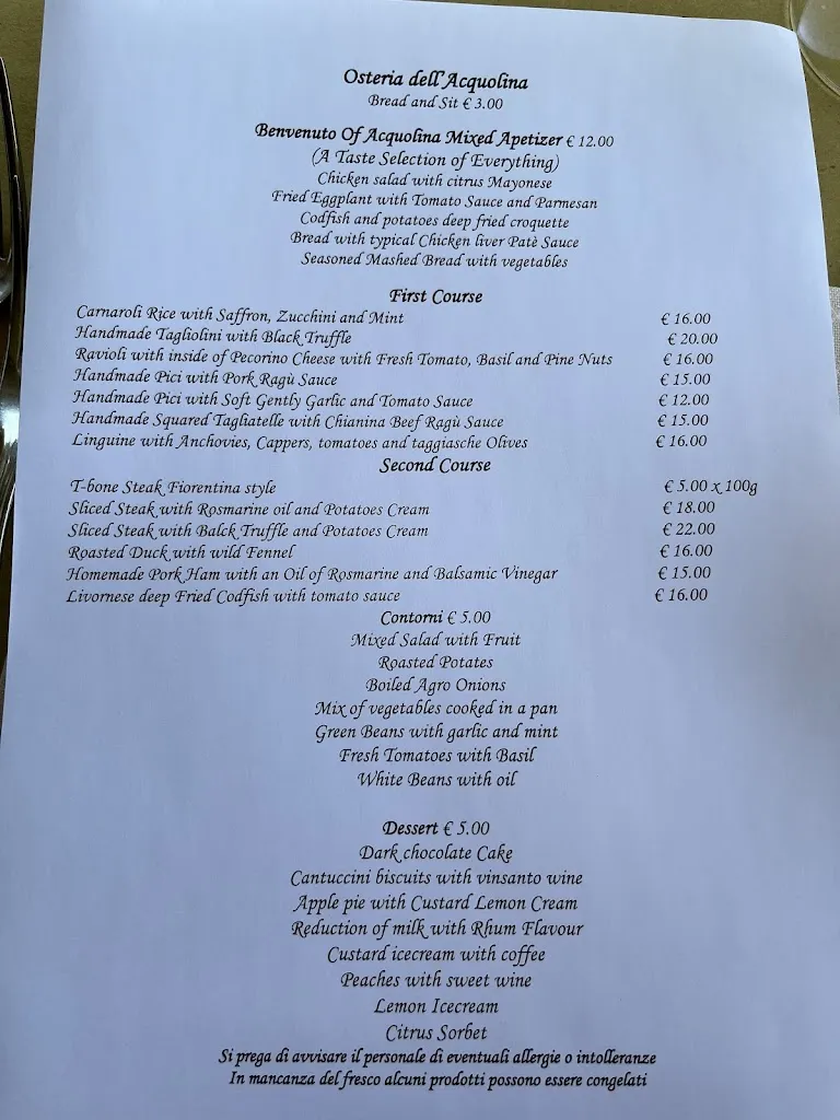 Menu_Osteria de l'Acquolina_Loro Ciuffenna_immagine_2