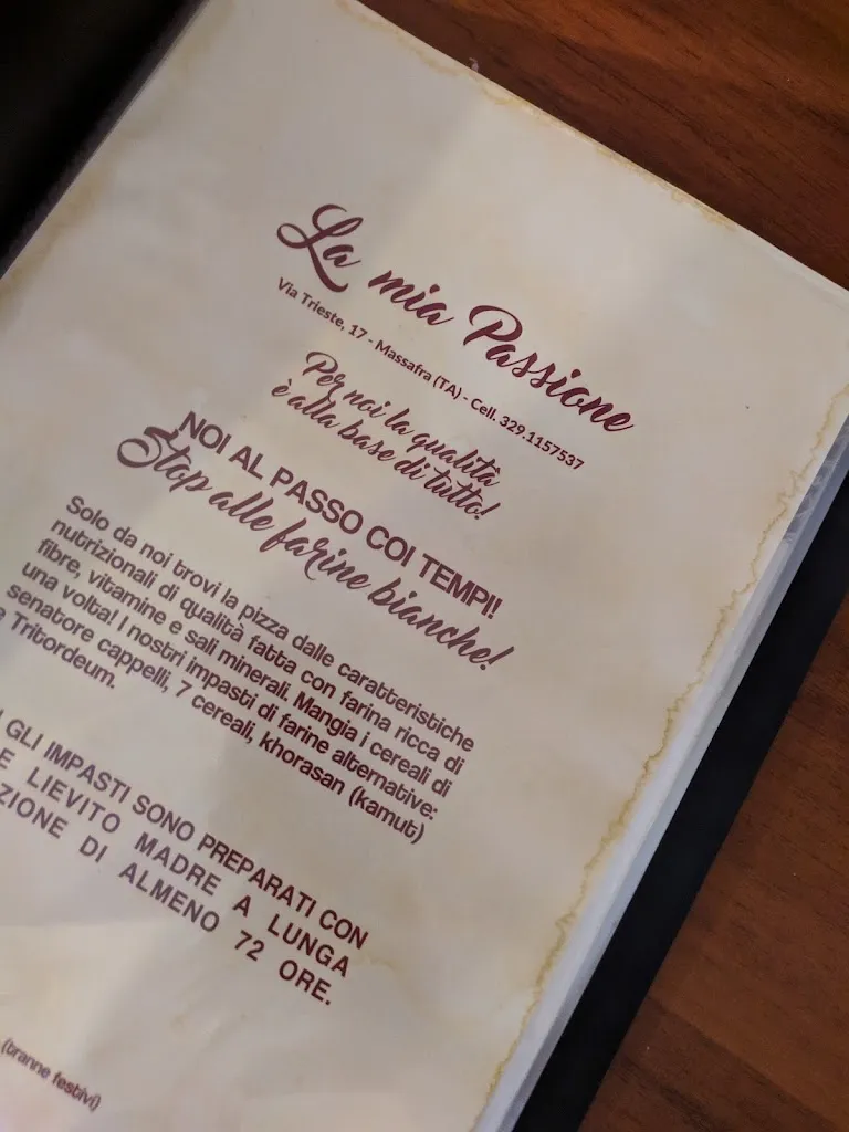 Menu_Pizzeria la mia Passione_Massafra_image_3