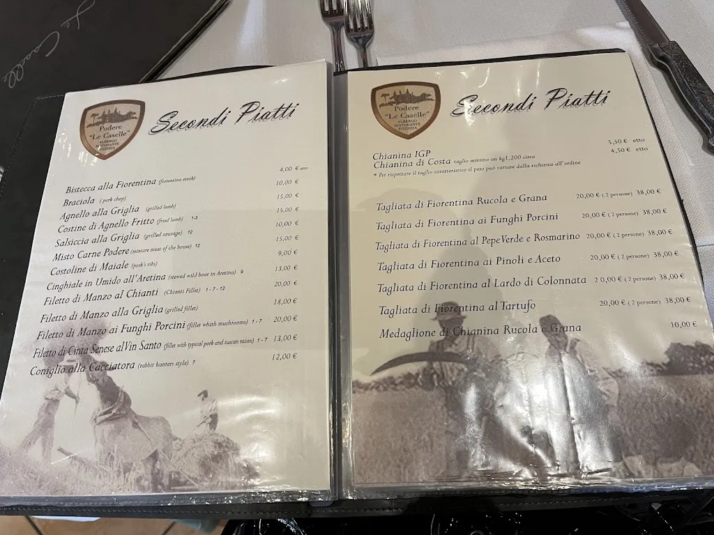 Menu_PODERE LE CASELLE di Pecchi Carolina & C. s.n.c._Marciano della Chiana_image_1