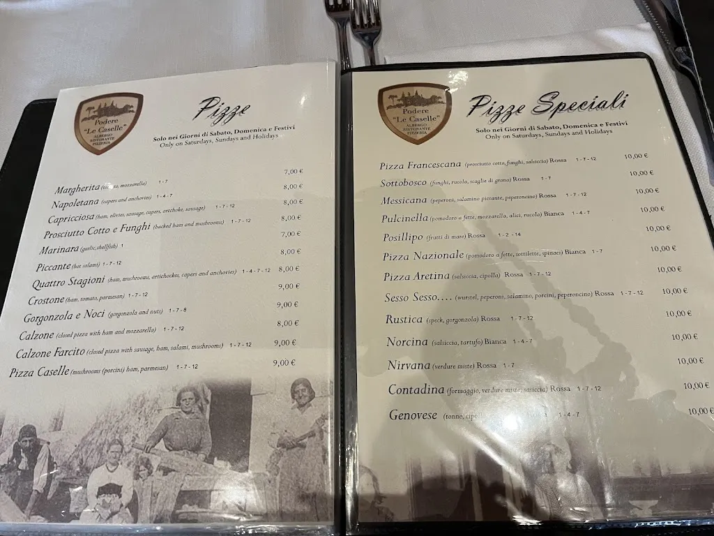 Menu_PODERE LE CASELLE di Pecchi Carolina & C. s.n.c._Marciano della Chiana_image_2