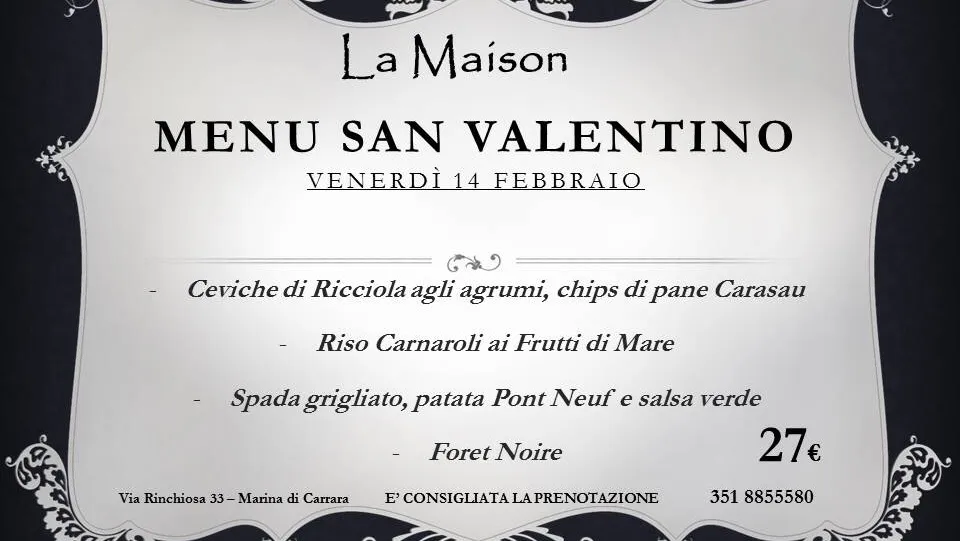 Menu_️La Maison ️_Marina di Carrara_image_4