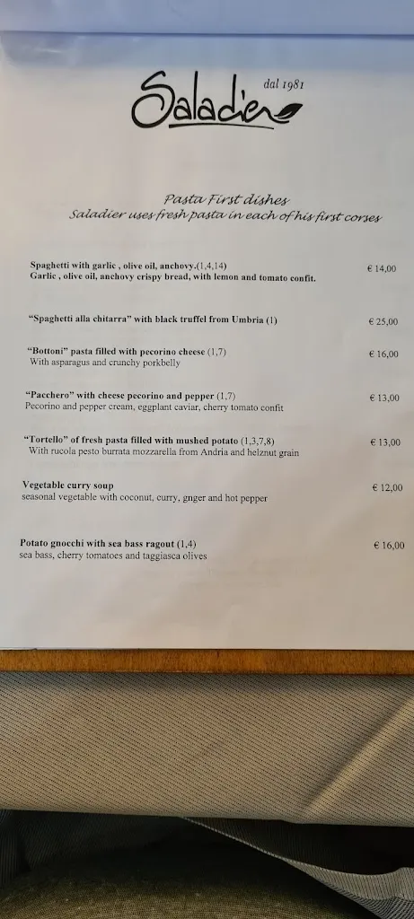 Menu_Saladier Vinci - La Trattoria dell'Ortolano_Marcignana_immagine_2