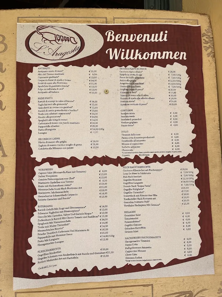 Menu_Ristorante L'aragosta_Marina di Campo_image_2