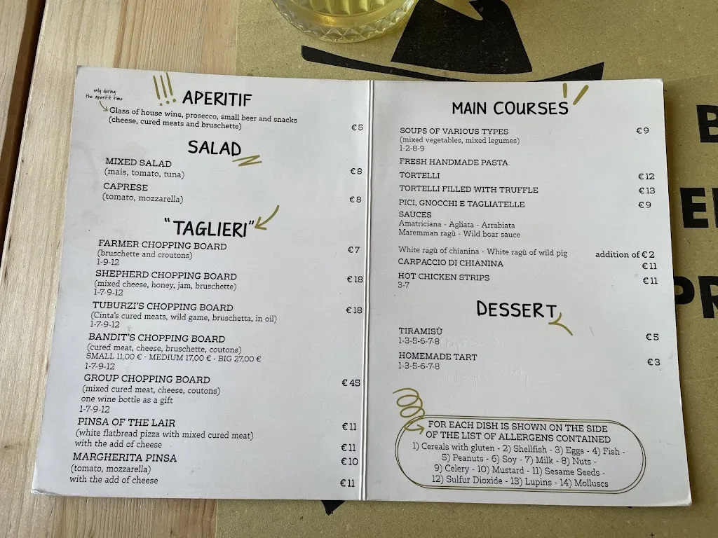 Menu_Il Covo dei Briganti a Manciano_Manciano_image_4