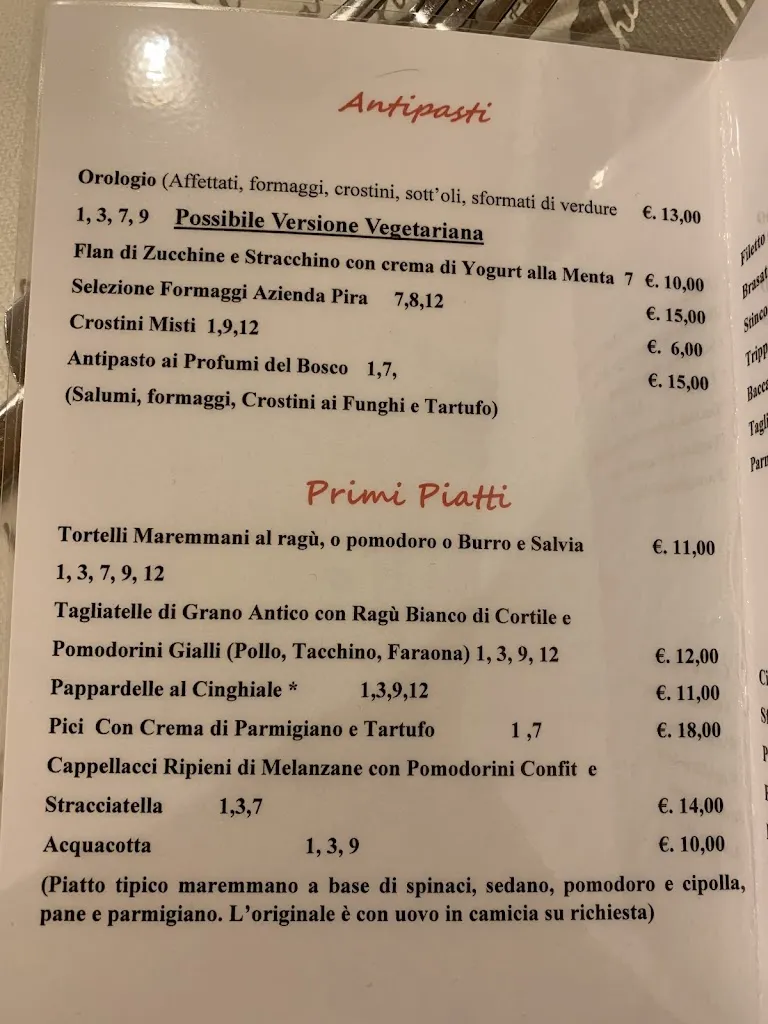 Menu_Osteria L'Orologio - Manciano_Manciano_image_1