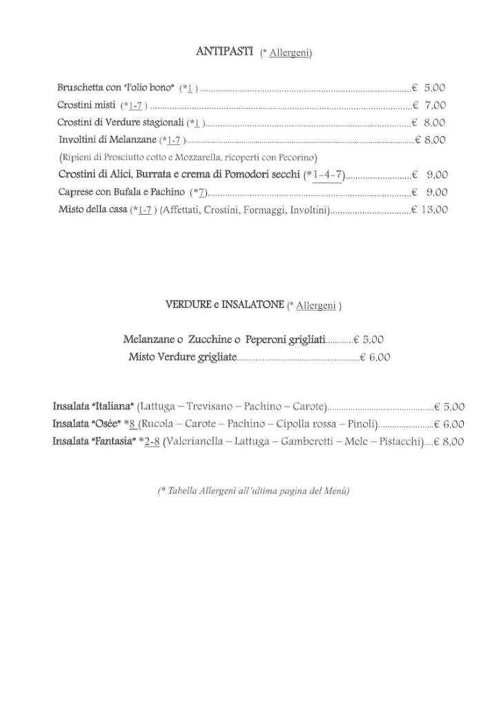 Menu_Pizzeria Osée - Piatti Tipici_Manciano_immagine_3