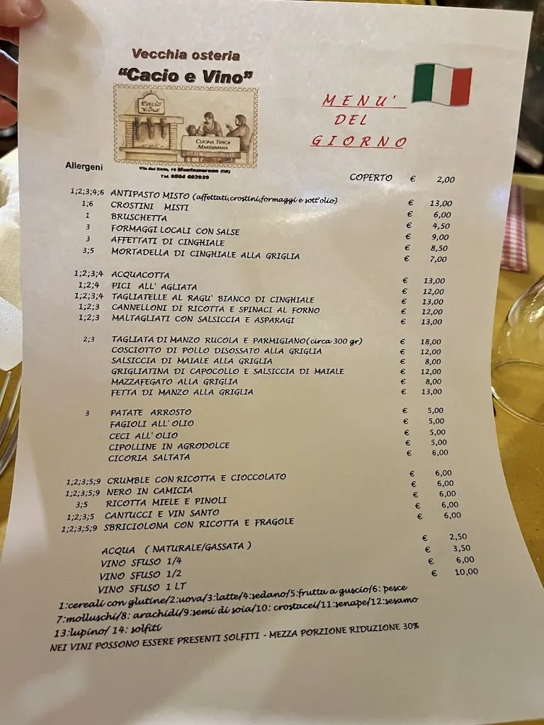 Menu_Vecchia Osteria Cacio e Vino_Manciano_image_3
