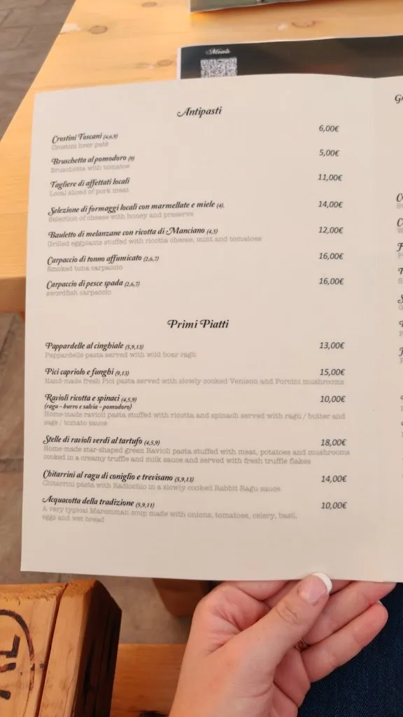 Menu_Le Muretta_Manciano_image_1