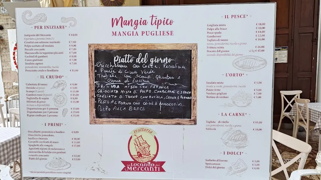 Menu_Trattoria La Locanda dei Mercanti_Monopoli_immagine_1
