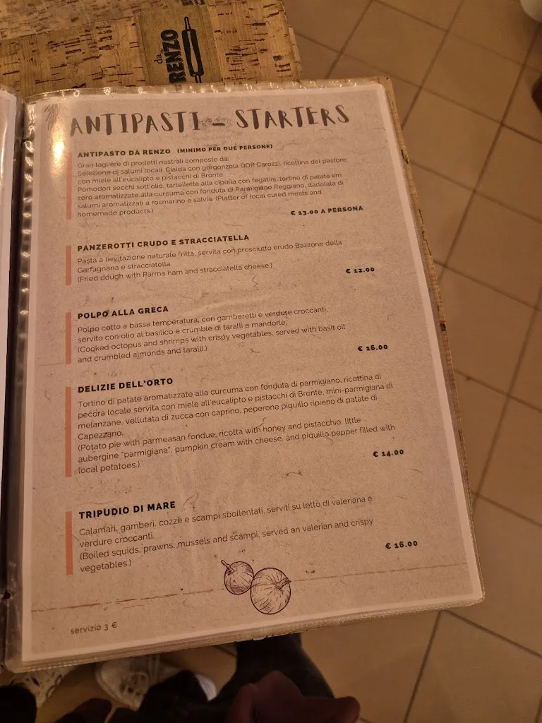 Menu_Ristorante Pizzeria Da Renzo - Bistecca - Giropizza - Comunioni - KM Zero - Pasta Fresca - Grigliate - Massarosa_Massarosa_image_3