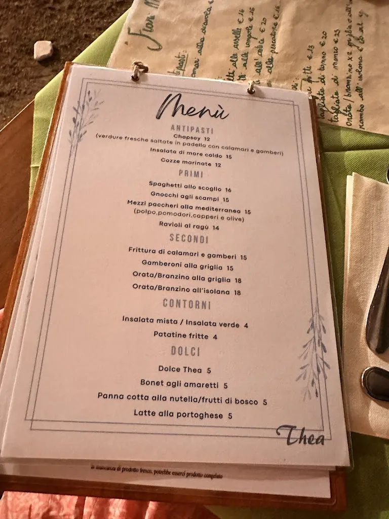 Menu_Trattoria Thea_Marina di Massa_image_2